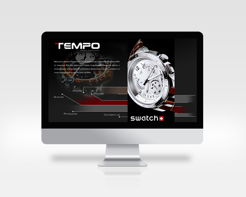 Mockup for a desktop user interface.