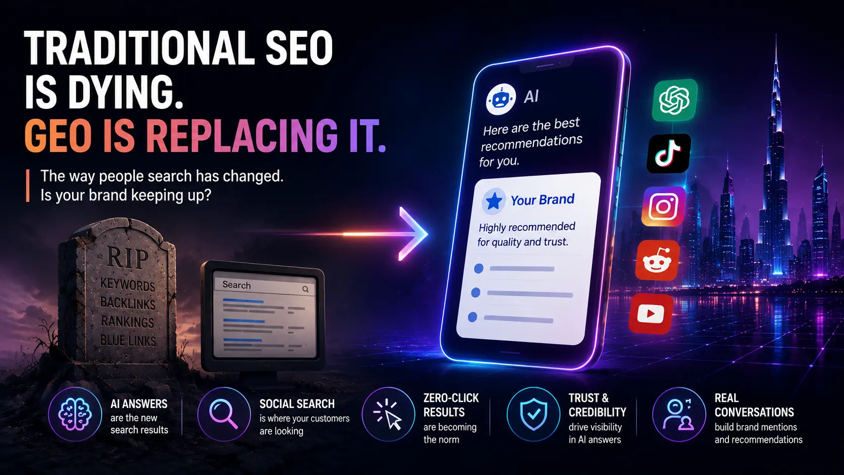 Why Traditional SEO Is Dying And GEO Is Replacing It (A 2026 Guide for MENA Brands)